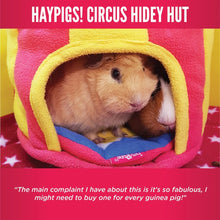 Load image into Gallery viewer, HayPigs!® Circus Hidey Hut™ - Fleece Hidey Hut