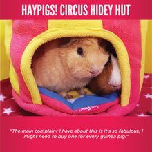 Load image into Gallery viewer, HayPigs!® Circus Hidey Hut™ - Fleece Hidey Hut