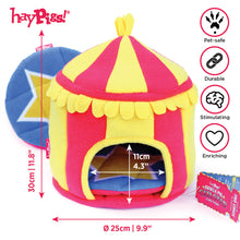 Load image into Gallery viewer, HayPigs!® Circus Hidey Hut™ - Fleece Hidey Hut