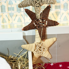 Load image into Gallery viewer, Rosewood Cupid & Comet Woven Star Trio