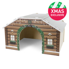 Load image into Gallery viewer, Rosewood Cupid & Comet Winter Cabin Hideaway for Guinea Pigs and Small Rabbits