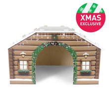 Load image into Gallery viewer, Rosewood Cupid & Comet Winter Cabin Hideaway for Guinea Pigs and Small Rabbits