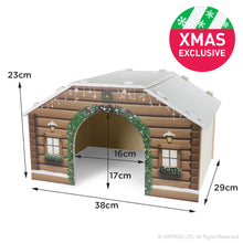 Load image into Gallery viewer, Rosewood Cupid & Comet Winter Cabin Hideaway for Guinea Pigs and Small Rabbits