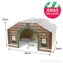 Load image into Gallery viewer, Rosewood Cupid & Comet Winter Cabin Hideaway for Guinea Pigs and Small Rabbits