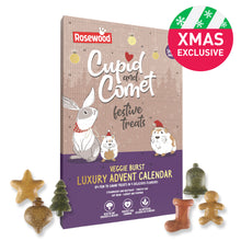Load image into Gallery viewer, Small Animal Advent Calendar - Rosewood Cupid & Comet Luxury Veggie Burst Advent Calendar 120g