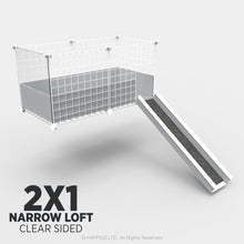 Load image into Gallery viewer, Ozzy Cages 2x1 C&C Narrow Loft Kit - Clear Sided