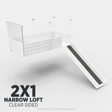 Load image into Gallery viewer, Ozzy Cages 2x1 C&C Narrow Loft Kit - Clear Sided