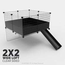 Load image into Gallery viewer, Ozzy Cages 2x2 C&C Wide Loft Kit - Clear Sided