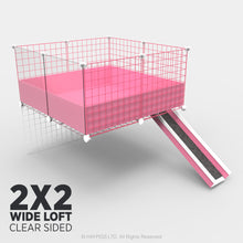 Load image into Gallery viewer, Ozzy Cages 2x2 C&C Wide Loft Kit - Clear Sided