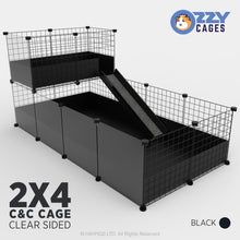 Load image into Gallery viewer, Ozzy Cages 2x4 C&C Enclosure - Clear Sided
