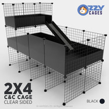 Load image into Gallery viewer, Ozzy Cages 2x4 C&C Enclosure - Clear Sided