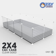 Load image into Gallery viewer, Ozzy Cages 2x4 C&C Enclosure - Clear Sided
