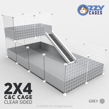 Load image into Gallery viewer, Ozzy Cages 2x4 C&C Enclosure - Clear Sided