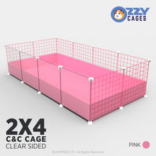 Load image into Gallery viewer, Ozzy Cages 2x4 C&C Enclosure - Clear Sided
