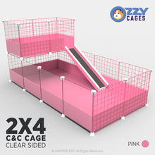 Load image into Gallery viewer, Ozzy Cages 2x4 C&C Enclosure - Clear Sided