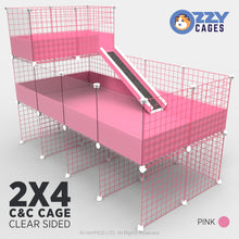 Load image into Gallery viewer, Ozzy Cages 2x4 C&C Enclosure - Clear Sided