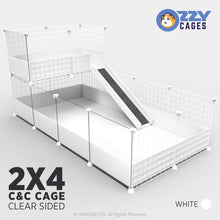 Load image into Gallery viewer, Ozzy Cages 2x4 C&C Enclosure - Clear Sided