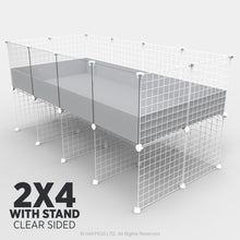 Load image into Gallery viewer, Ozzy Cages 2x4 C&C Enclosure - Clear Sided