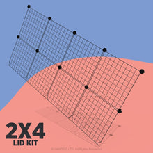 Load image into Gallery viewer, Ozzy Cages C&C Lid Kit - C&C Guinea Pig Cage Enclosure - Ozzy Cages - Black