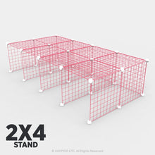 Load image into Gallery viewer, Ozzy Cages C&C Stand Kit - Ozzy Cages - 2x4 - Single Layer - Pink
