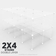 Load image into Gallery viewer, Ozzy Cages C&C Stand Kit - Ozzy Cages - 2x4 - Double Layer - White