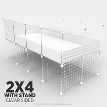 Load image into Gallery viewer, Ozzy Cages 2x4 C&C Enclosure - Clear Sided