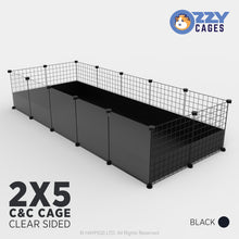 Load image into Gallery viewer, Ozzy Cages 2x5 C&C Enclosure - Clear Sided