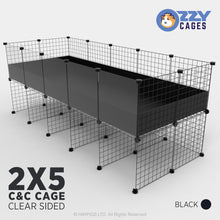 Load image into Gallery viewer, Ozzy Cages 2x5 C&C Enclosure - Clear Sided