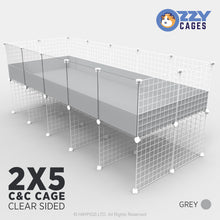 Load image into Gallery viewer, Ozzy Cages 2x5 C&C Enclosure - Clear Sided