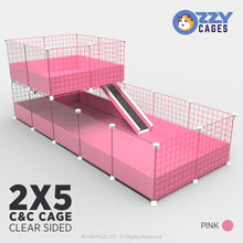 Load image into Gallery viewer, Ozzy Cages 2x5 C&C Enclosure - Clear Sided