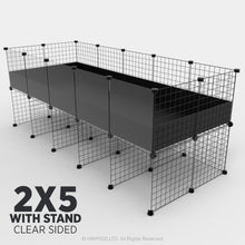 Load image into Gallery viewer, Ozzy Cages 2x5 C&C Enclosure - Clear Sided