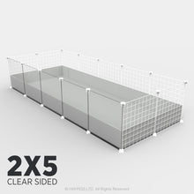 Load image into Gallery viewer, Ozzy Cages 2x5 C&C Enclosure - Clear Sided