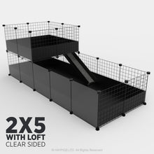Load image into Gallery viewer, Ozzy Cages 2x5 C&C Enclosure - Clear Sided