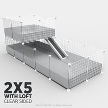 Load image into Gallery viewer, Ozzy Cages 2x5 C&C Enclosure - Clear Sided