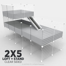 Load image into Gallery viewer, Ozzy Cages 2x5 C&C Enclosure - Clear Sided