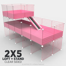 Load image into Gallery viewer, Ozzy Cages 2x5 C&C Enclosure - Clear Sided