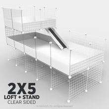Load image into Gallery viewer, Ozzy Cages 2x5 C&C Enclosure - Clear Sided