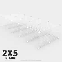 Load image into Gallery viewer, Ozzy Cages C&C Stand Kit - Ozzy Cages - 2x5 - Single Layer - White
