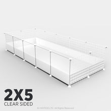 Load image into Gallery viewer, Ozzy Cages 2x5 C&C Enclosure - Clear Sided