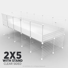 Load image into Gallery viewer, Ozzy Cages 2x5 C&C Enclosure - Clear Sided