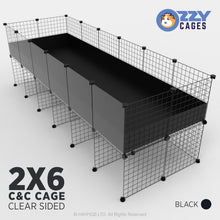 Load image into Gallery viewer, Ozzy Cages 2x6 C&C Enclosure - Clear Sided
