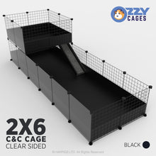 Load image into Gallery viewer, Ozzy Cages 2x6 C&C Enclosure - Clear Sided
