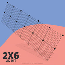 Load image into Gallery viewer, Ozzy Cages C&C Lid Kit - C&C Guinea Pig Cage Enclosure - Ozzy Cages - Black