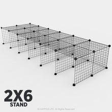 Load image into Gallery viewer, Ozzy Cages C&C Stand Kit - Ozzy Cages - 2x6 - Single Layer - Black