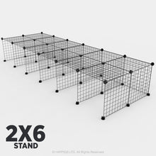 Load image into Gallery viewer, Ozzy Cages C&C Stand Kit - Ozzy Cages - 2x6 - Single Layer - Black