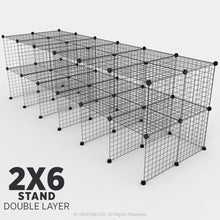 Load image into Gallery viewer, Ozzy Cages C&C Stand Kit - Ozzy Cages - 2x6 - Double Layer - Black
