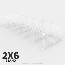 Load image into Gallery viewer, Ozzy Cages C&C Stand Kit - Ozzy Cages - 2x6 - Single Layer - White