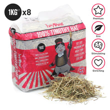 Load image into Gallery viewer, (x8) HayPigs!® 100% Timothy Hay 1Kg