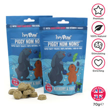 Load image into Gallery viewer, HayPigs!® Piggy Nom Noms™ - Blueberry & Basil 70g