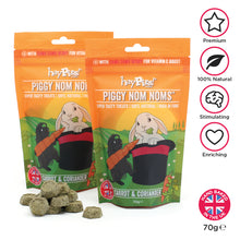 Load image into Gallery viewer, HayPigs!® Piggy Nom Noms™ - Carrot & Coriander 70g